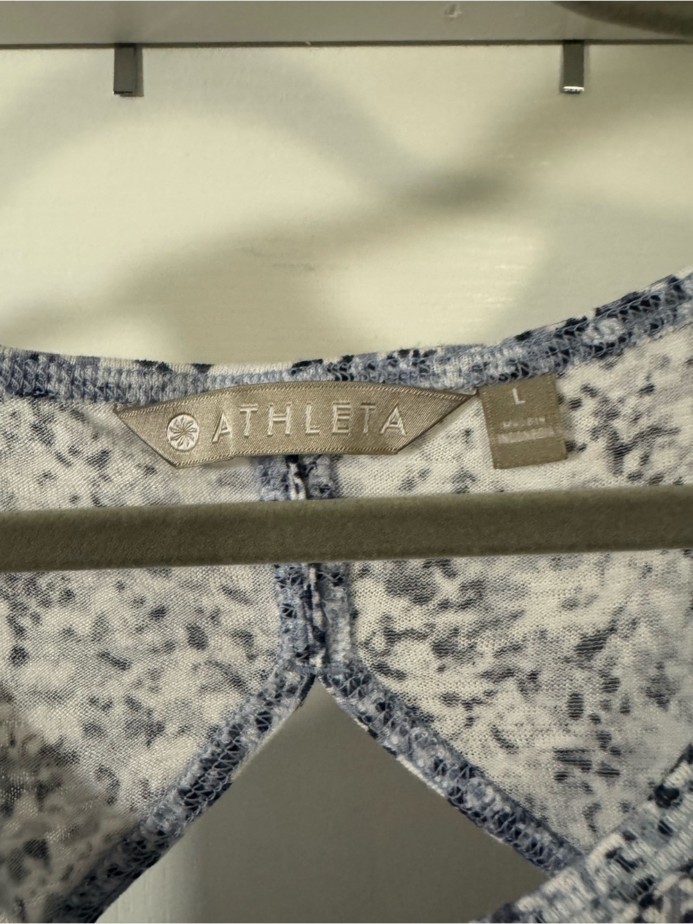 Athleta Grey, Black, and White Speckled Open-Back Tank - Picture 2 of 9